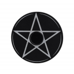 Candle Holder Black Pentagram